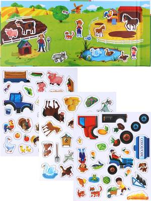 Купить РыжКот Игра с магнитами "Ферма"(445х200х2 мм, 3 листа)(Арт. ИМ-0833) в интернет-магазине Букваешка