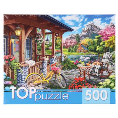 Купить TOPpuzzle. Терраса у горного озера П500-0739 в БУКВАЕШКА