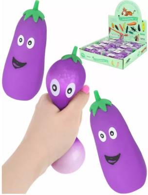 Купить РыжКот Антистресс-мялка "Баклажан" в шоубоксе, (Арт. ИК-4360) кратно 12 в БУКВАЕШКА