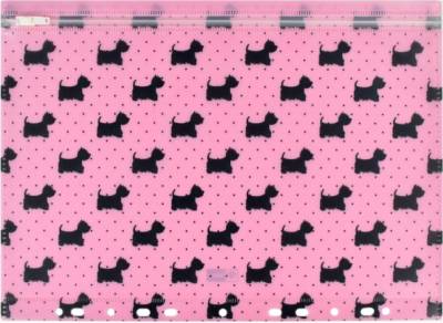 КанцФеникс Папка д/документов арт.46703/12 СОБАЧКИ (А4, 33х25, одно отделение, пластик, перфор.