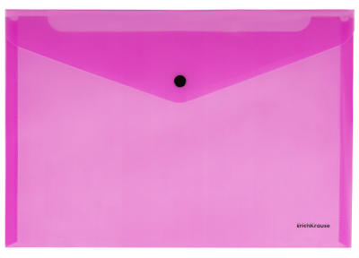 Самсон Папка-конверт с кнопкой ERICH KRAUSE Neon, А4, до 120 листов, ассорти, 0,18 мм, 50300