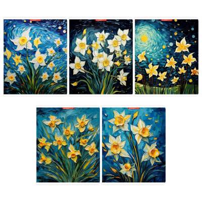 Тетрадь 96л скр А5 кл 15182/5-EAC твин УФ лак Нарциссы