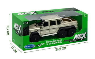 Купить Мерседес-Бенц G 63 АМГ 6×6. Коллекционная машинка 1:24 в интернет-магазине Букваешка