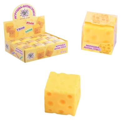 Купить Самсон Игрушка-антистресс Сыр, 6 см, дисплей, JOLLY JOT (ДЖОЛЛИ ДЖОТ), 665807 в интернет-магазине Букваешка