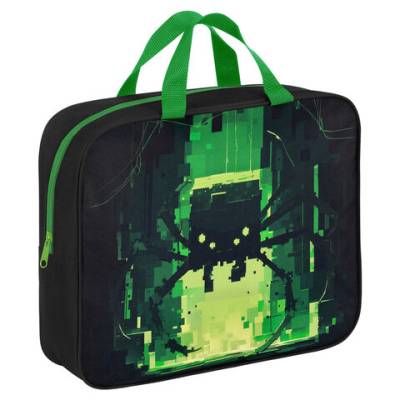 Папка на молнии с ручками BRAUBERG А4, 1 отделение, полиэстер, 80мм, 273303