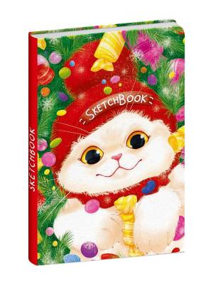 Скетчбук. Новогодний котик