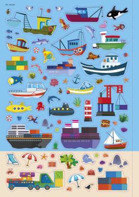 Робинс 600 наклеек. Транспорт и другая техника