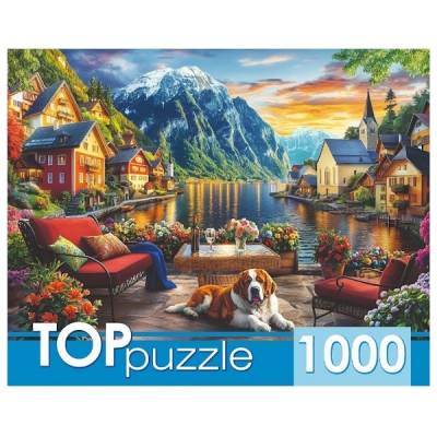 Купить ПАЗЛЫ 1000 элементов. Закат в Гальштате (арт. Ф1000-5888) в БУКВАЕШКА