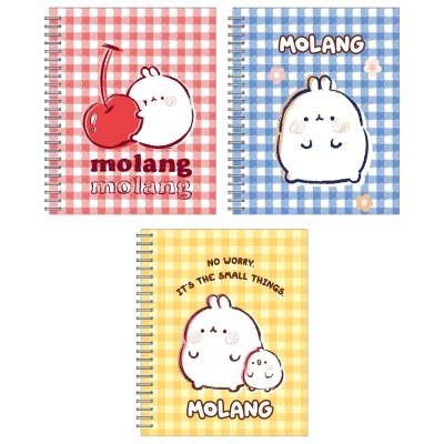 Записная книжка 80л Wсп А6 кл MO6/3-EAC твин УФ лак Molang