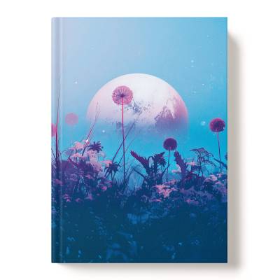 Записная книжка А5 128л Белая ночь 7БЦ 15160-EAC софт-тач лам