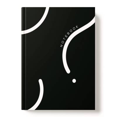 Книжка записная А5 96л 7БЦ 15158-EAC мат лам тисн фольг Белые линии