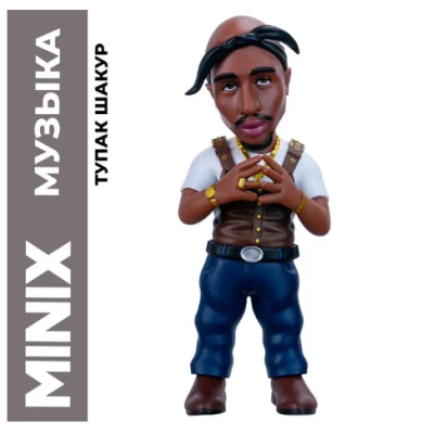 Купить Тупак Шакур (Нью-Йорк Таймс) Коллекционная фигурка MINIX в БУКВАЕШКА