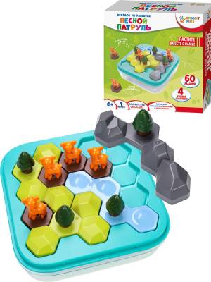 Купить Головоломка. Серия "Веселое IQ-развитие". Лесной патруль (4 уровня сложности,60 заданий)(Арт в интернет-магазине Букваешка