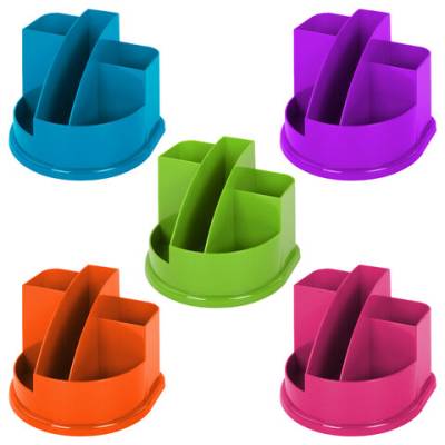 Самсон Подставка-органайзер BRAUBERG, 5 отделений, 132х122х108 мм, ассорти, 238095