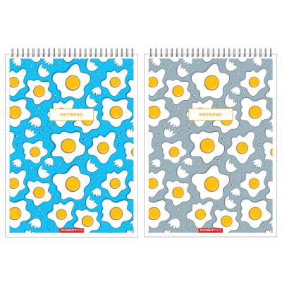 КанцАкадем Блокнот А5 60л Яишенка 13744/2-EAC, клетка твин УФ лак