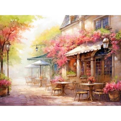 Купить Алмазная мозаика 30х40 см, Романтичное кафе в БУКВАЕШКА