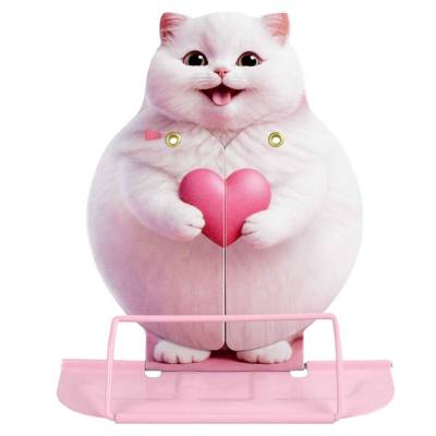 Подставка для книг из металла Котенок с сердечком, арт. 69394