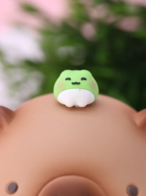 Копилка "Capybara Frog Friend", 15 см