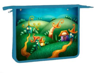 Папка А5 на молнии (230х190х50) 1-секция. Волшебная страна