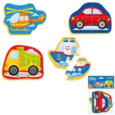 Купить Мягкий пазл "Транспорт", 16 элементов в БУКВАЕШКА