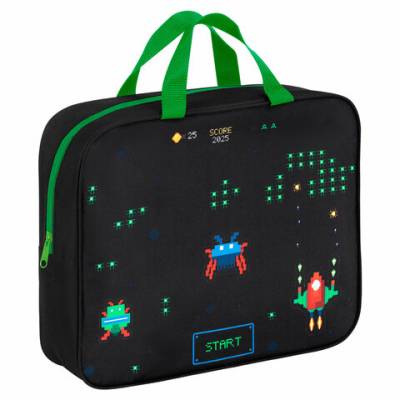 Папка на молнии с ручками BRAUBERG А4, 1 отделение, полиэстер, 80мм, 273306