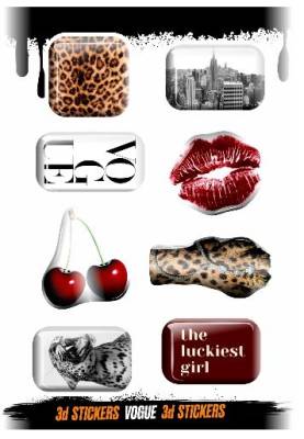 Леголит Объёмные наклейки NALEPKING "Вог", артикул RSM_0013, 1 лист(ов), 4816224304864