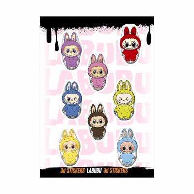 Объёмные наклейки NALEPKING "Лабубу №3", артикул RSM_0099, 1 лист