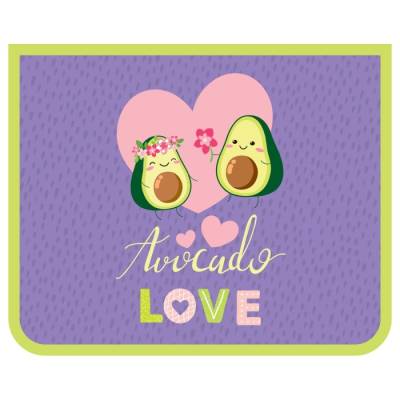 КанцРЦ Папка для тетрадей 1 отделение, А5, ArtSpace "Avocado", 240*190*40мм, пластик, на молнии