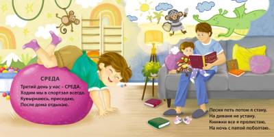 Книжки - картонки (бол). Дни недели