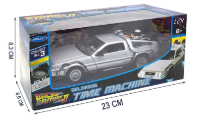Купить DeLorean DMC-12 из "Назад в будущее 1". Коллекционная машинка 1:24 в интернет-магазине Букваешка