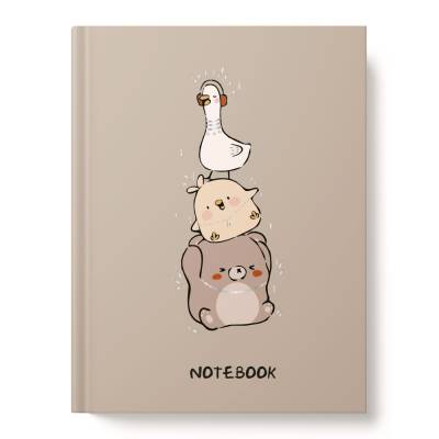 Книжка записная А6 64л 7БЦ 14383-EAC глянц лам тисн фольг Милые музыканты