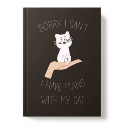 Книжка записная А5 96л 7БЦ 15136-EAC мат лам Мы с котом