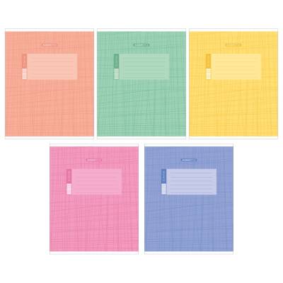 Тетрадь 12л скр А5 узк. лин. Мягкая текстура 10464/5-EAC